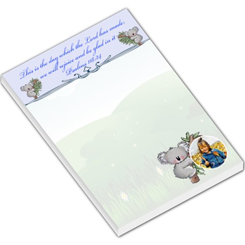 This Is The Day Large Memo Pad By Kim Blair