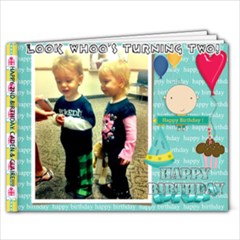 twins2ndbday - 9x7 Photo Book (20 pages)
