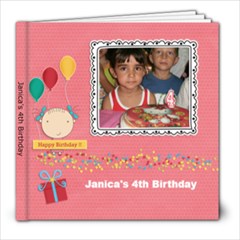 Janica s 4th Birthday - 8x8 Photo Book (20 pages)