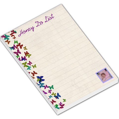 Butterfly Honey Do List  Memo Pad Large By Kim Blair