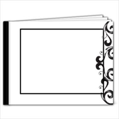 Black & White 9X7 Photo Book - 9x7 Photo Book (20 pages)