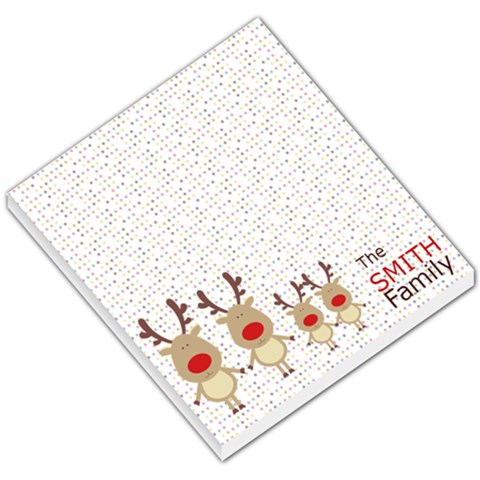 Rudolph Family Note Pad 1 By Sheila