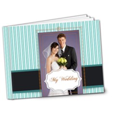 blue wedding - 7x5 Deluxe Photo Book (20 pages)