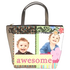 kids, fun, child, play, happy - Bucket Bag