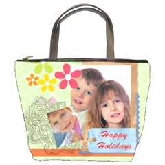 kids, fun, child, play, happy - Bucket Bag