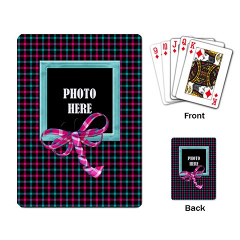 Color Splash Playing Cards 1 By Lisa Minor Back