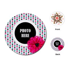 Color Splash Round Playing Cards 1 - Playing Cards Single Design (Round)