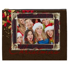 merry christmas, happy new year, xmas - Cosmetic Bag (XXXL)