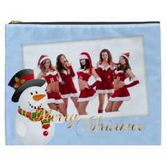 merry christmas, happy new year, xmas - Cosmetic Bag (XXXL)