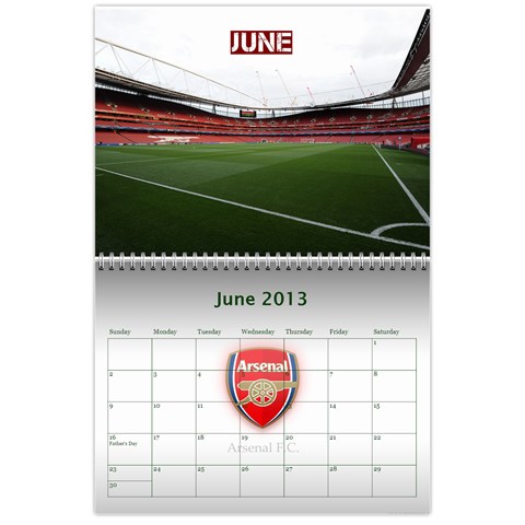 Arsenal Calendar Iii By Gj Jun 2013