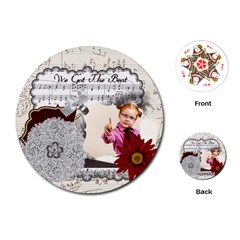 music  - Playing Cards Single Design (Round)