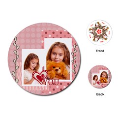 love you - Playing Cards Single Design (Round)