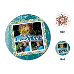 kids, fun, child, play, happy - Playing Cards Single Design (Round)