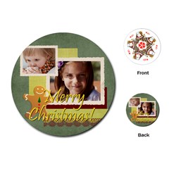 kids, fun, child, play, happy - Playing Cards Single Design (Round)