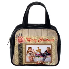 kids happy , gun, baby, happy holiday - Classic Handbag (One Side)