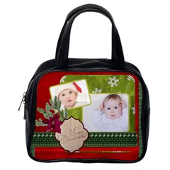kids happy , gun, baby, happy holiday - Classic Handbag (One Side) kids happy , gun, baby, happy holiday - Classic Handbag (One Side)