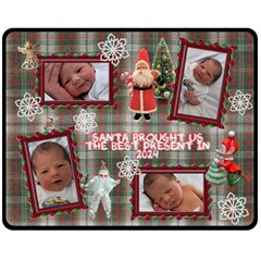 Santa Brought Us the BEST Present in 2012 Medium Fleece Blanket - Fleece Blanket (Medium)