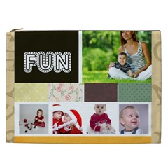 kids, fun, child, play, happy - Cosmetic Bag (XXL)