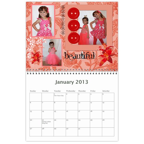 Denas 2013 Calendar By Tim Jan 2013