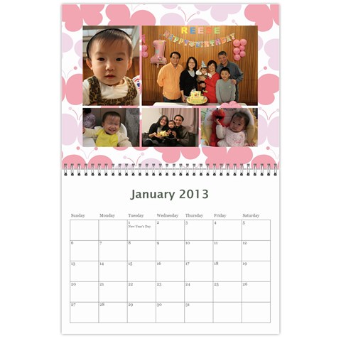 Wall Calender 2013 By Tsang Yi Ling Jan 2013