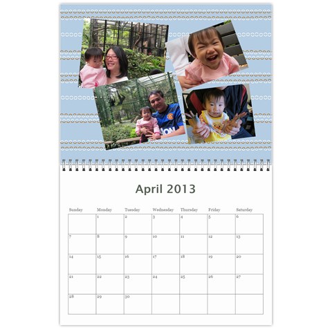 Wall Calender 2013 By Tsang Yi Ling Apr 2013