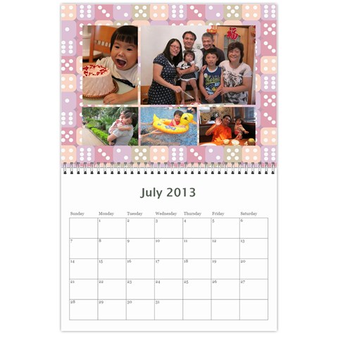 Wall Calender 2013 By Tsang Yi Ling Jul 2013