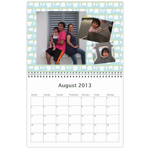 Wall Calender 2013 By Tsang Yi Ling Aug 2013
