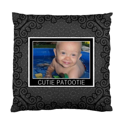 Cutie Patootie Cushion Case (2 Sided) By Lil Front