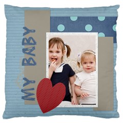 love, kids, memory, happy, fun  - Large Cushion Case (Two Sides)