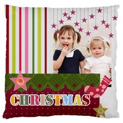 love, kids, memory, happy, fun  - Large Cushion Case (Two Sides)