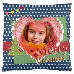 love, kids, memory, happy, fun  - Large Cushion Case (Two Sides)