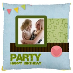 love, kids, memory, happy, fun  - Large Cushion Case (Two Sides)