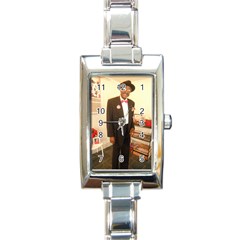 Rectangle Italian Charm Watch