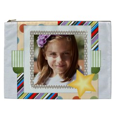 merry christmas, new year, happy, family, kids - Cosmetic Bag (XXL) merry christmas, new year, happy, family, kids - Cosmetic Bag (XXL)