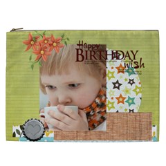 happy birthday - Cosmetic Bag (XXL)