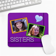 rory and abby mp - Large Mousepad