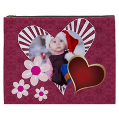 love, kids, happy, fun, family, holiday - Cosmetic Bag (XXXL) love, kids, happy, fun, family, holiday - Cosmetic Bag (XXXL)
