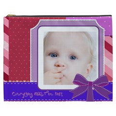 kids, love, fun, happy, holiday,child, love - Cosmetic Bag (XXXL)