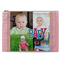 flower , kids, happy, fun, green - Cosmetic Bag (XXL) flower , kids, happy, fun, green - Cosmetic Bag (XXL)
