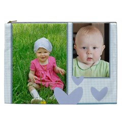 flower , kids, happy, fun, green - Cosmetic Bag (XXL) flower , kids, happy, fun, green - Cosmetic Bag (XXL)
