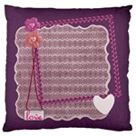 purple love - Large Cushion Case (Two Sides)