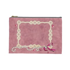 pearls and lace (7 styles) - Cosmetic Bag (Large)