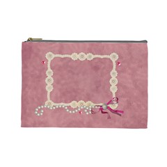 pearls and lace - Cosmetic Bag (Large)