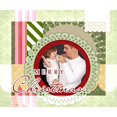 Merry Christmas, Happy New Year, Xmas By Jo Jo 14  x 11  x 1.5  Stretched Canvas