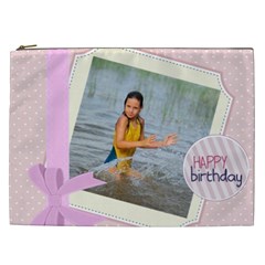 happy birthday - Cosmetic Bag (XXL)