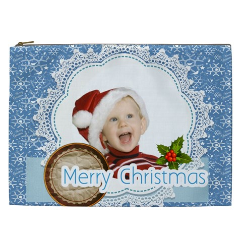 Merry Christmas, Xmas, Happy New Year  By Man Front