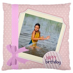 happy birthday - Large Cushion Case (Two Sides)