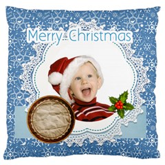 merry christmas, xmas, happy new year  - Large Cushion Case (Two Sides)