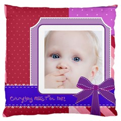 love, kids, happy, fun, family, holiday - Large Cushion Case (One Side)