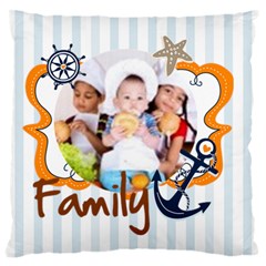 love, kids, happy, fun, family, holiday - Large Cushion Case (One Side)